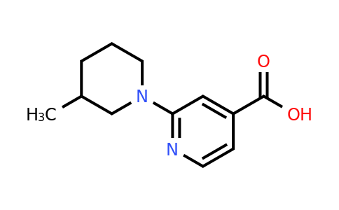 CAS 883544-59-0 | 2-(3-Methylpiperidin-1-YL)-isonicotinic acid