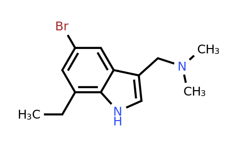 CAS 883834-73-9 | [(5-bromo-7-ethyl-1H-indol-3-yl)methyl]dimethylamine