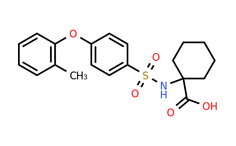 CAS 885268-80-4 | 1-((4-(o-tolyloxy)phenyl)sulfonamido)cyclohexane-1-carboxylic acid