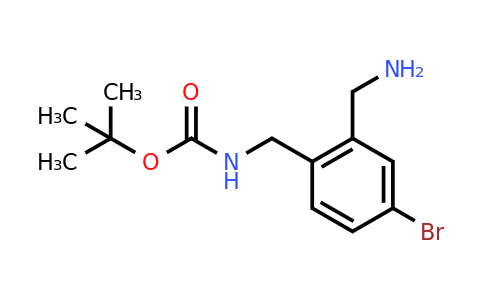 CAS 885269-64-7 | Tert-butyl 2-(aminomethyl)-4-bromobenzylcarbamate