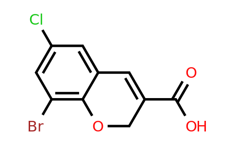 CAS 885271-01-2 | 8-Bromo-6-chloro-2H-chromene-3-carboxylic acid