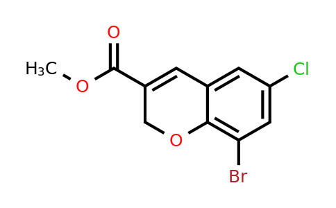 CAS 885271-05-6 | 8-Bromo-6-chloro-2H-chromene-3-carboxylic acid methyl ester