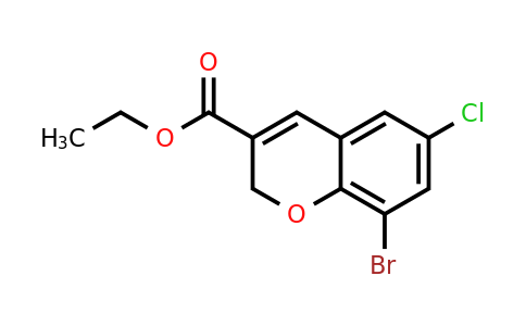 CAS 885271-07-8 | 8-Bromo-6-chloro-2H-chromene-3-carboxylic acid ethyl ester