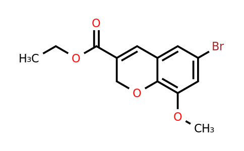 CAS 885271-21-6 | 6-Bromo-8-methoxy-2H-chromene-3-carboxylic acid ethyl ester