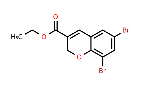 CAS 885271-30-7 | 6,8-Dibromo-2H-chromene-3-carboxylic acid ethyl ester