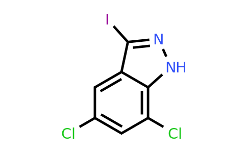 CAS 885271-35-2 | 5,7-Dichloro-3-iodo-1H-indazole