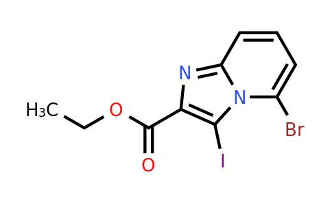 CAS 885271-42-1 | 5-Bromo-3-iodo-imidazo[1,2-a]pyridine-2-carboxylic acid ethyl ester