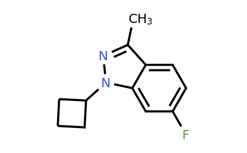 CAS 885271-99-8 | 1-Cyclobutyl-6-fluoro-3-methyl-1H-indazole