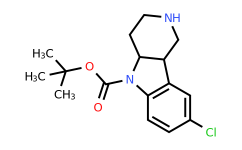CAS 885272-54-8 | 8-Chloro-1,2,3,4,4a,9b-hexahydro-pyrido[4,3-b]indole-5-carboxylic acid tert-butyl ester
