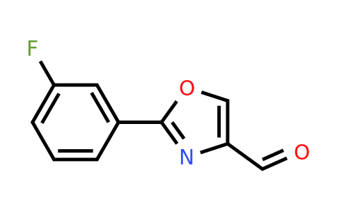 CAS 885272-95-7 | 2-(3-Fluoro-phenyl)-oxazole-4-carbaldehyde