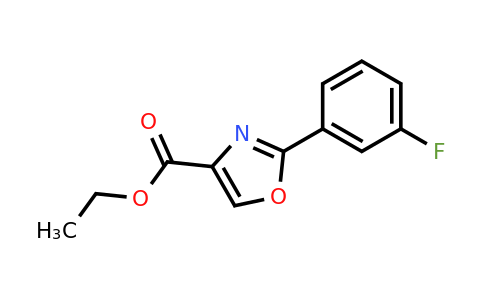 CAS 885272-98-0 | 2-(3-Fluoro-phenyl)-oxazole-4-carboxylic acid ethyl ester