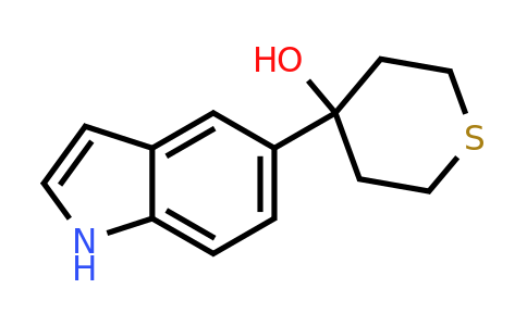 CAS 885273-20-1 | 4-(1H-Indol-5-yl)-tetrahydro-thiopyran-4-ol