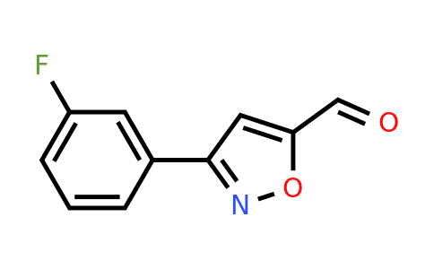 CAS 885273-52-9 | 3-(3-Fluoro-phenyl)-isoxazole-5-carbaldehyde