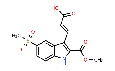 Methyl 3-(2-carboxy-vinyl)-5-methanesulfonyl-1H-indole-2-carboxylate