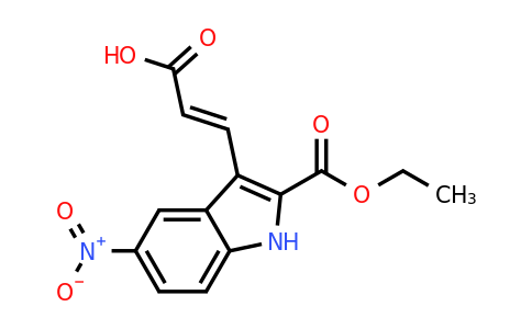 CAS 885273-59-6 | Ethyl 3-(2-carboxy-vinyl)-5-nitro-1H-indole-2-carboxylate