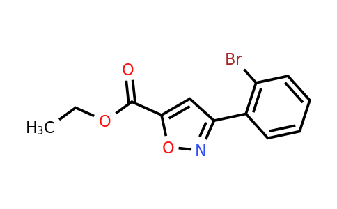 CAS 885273-64-3 | 3-(2-Bromo-phenyl)-isoxazole-5-carboxylic acid ethyl ester
