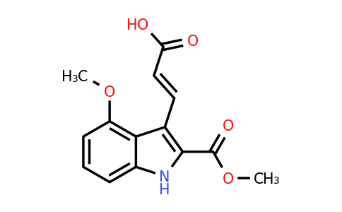 CAS 885273-69-8 | Methyl 3-(2-carboxy-vinyl)-4-methoxy-1H-indole-2-carboxylate