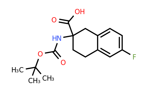 CAS 885274-13-5 | 2-(Boc-amino)-6-fluoro-1,2,3,4-tetrahydro-naphthalene-2-carboxylic acid