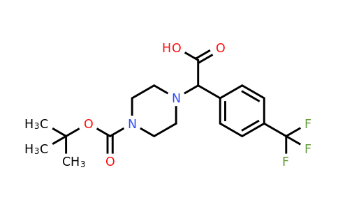 CAS 885274-28-2 | 2-(4-(tert-Butoxycarbonyl)piperazin-1-yl)-2-(4-(trifluoromethyl)phenyl)acetic acid