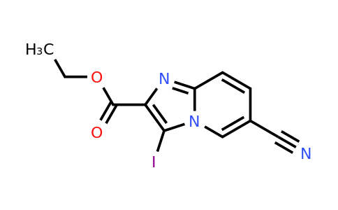 CAS 885275-50-3 | 6-Cyano-3-iodo-imidazo[1,2-A]pyridine-2-carboxylic acid ethyl ester