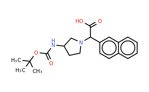 CAS 885275-87-6 | (3-Boc-amino-pyrrolidin-1-yl)-naphthalen-2-yl-acetic acid