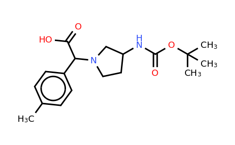 CAS 885276-15-3 | (3-Boc-amino-pyrrolidin-1-yl)-p-tolyl-acetic acid