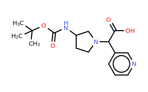 CAS 885276-18-6 | (3-Boc-amino-pyrrolidin-1-yl)-pyridin-3-yl-acetic acid