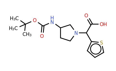 CAS 885276-25-5 | (3-Boc-amino-pyrrolidin-1-yl)-thiophen-2-yl-acetic acid