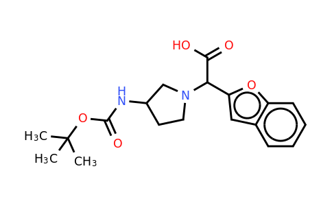 CAS 885276-34-6 | Benzofuran-2-yl-(3-Boc-amino-pyrrolidin-1-yl)-acetic acid