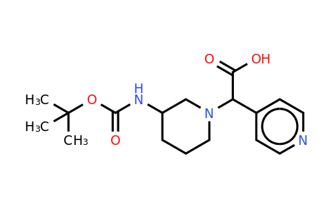 CAS 885276-46-0 | (3-Boc-amino-piperidin-1-yl)-pyridin-4-yl-acetic acid