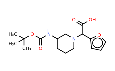 CAS 885276-61-9 | (3-Boc-amino-piperidin-1-yl)-furan-2-yl-acetic acid
