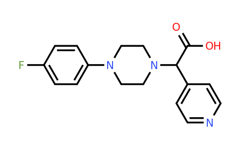 CAS 885276-71-1 | [4-(4-Fluoro-phenyl)-piperazin-1-yl]-pyridin-4-yl-acetic acid