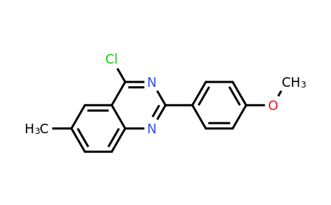 CAS 885277-22-5 | 4-Chloro-2-(4-methoxy-phenyl)-6-methyl-quinazoline