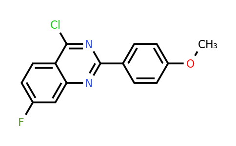 CAS 885277-27-0 | 4-Chloro-7-fluoro-2-(4-methoxy-phenyl)-quinazoline