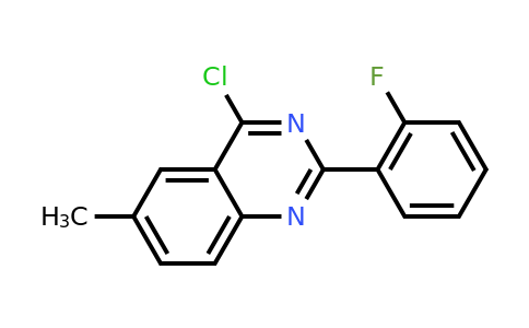 CAS 885277-53-2 | 4-Chloro-2-(2-fluoro-phenyl)-6-methyl-quinazoline