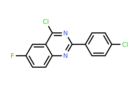 CAS 885277-63-4 | 4-Chloro-2-(4-chloro-phenyl)-6-fluoro-quinazoline