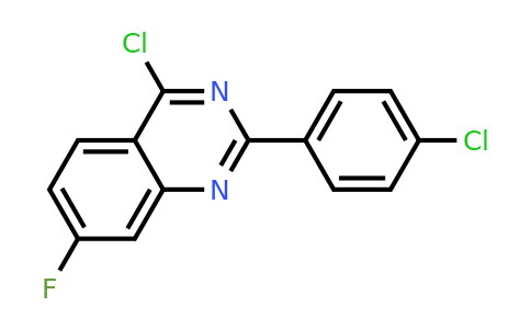 CAS 885277-75-8 | 4-Chloro-2-(4-chloro-phenyl)-7-fluoro-quinazoline