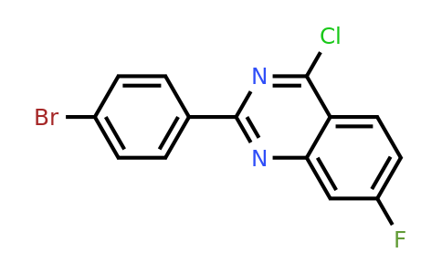 CAS 885277-86-1 | 2-(4-Bromo-phenyl)-4-chloro-7-fluoro-quinazoline