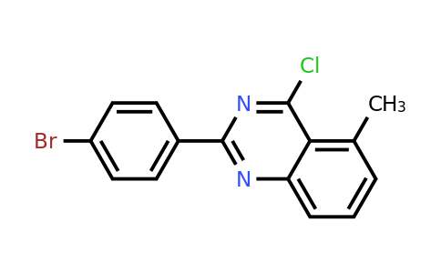 CAS 885277-89-4 | 2-(4-Bromo-phenyl)-4-chloro-5-methyl-quinazoline