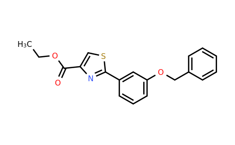 CAS 885278-60-4 | 2-(3-Benzyloxy-phenyl)-thiazole-4-carboxylic acid ethyl ester