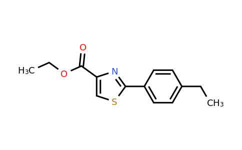 CAS 885278-69-3 | 2-(4-Ethyl-phenyl)-thiazole-4-carboxylic acid ethyl ester