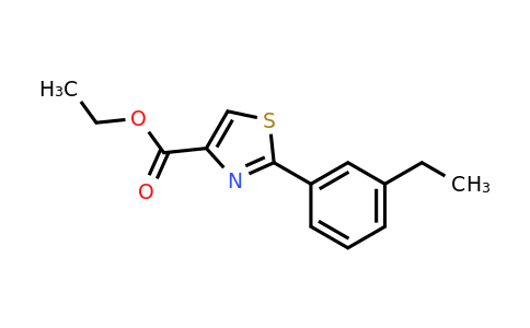 CAS 885278-81-9 | 2-(3-Ethyl-phenyl)-thiazole-4-carboxylic acid ethyl ester