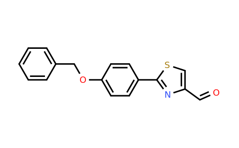 CAS 885278-93-3 | 2-(4-Benzyloxy-phenyl)-thiazole-4-carbaldehyde