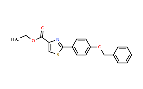 CAS 885279-35-6 | 2-(4-Benzyloxy-phenyl)-thiazole-4-carboxylic acid ethyl ester