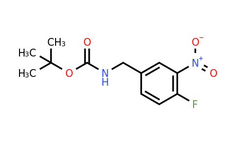 CAS 885280-67-1 | (4-Fluoro-3-nitro-benzyl)-carbamic acid tert-butyl ester