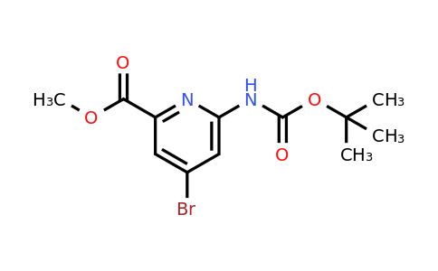 CAS 885326-87-4 | 4-Bromo-6-[(tert-butoxycarbonyl)amino]pyridine-2-carboxylic acid methyl ester