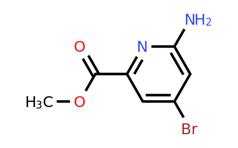 CAS 885326-88-5 | methyl 6-amino-4-bromopyridine-2-carboxylate