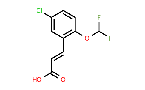 CAS 885456-96-2 | (2E)-3-[5-chloro-2-(difluoromethoxy)phenyl]prop-2-enoic acid