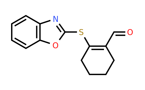 CAS 885457-15-8 | 2-(1,3-benzoxazol-2-ylsulfanyl)cyclohex-1-ene-1-carbaldehyde