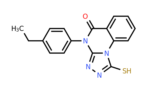 CAS 885459-12-1 | 4-(4-ethylphenyl)-1-sulfanyl-4H,5H-[1,2,4]triazolo[4,3-a]quinazolin-5-one